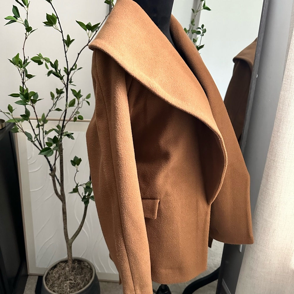 NWT. Express Shawl neck wrap coat. - Picture 5 of 9